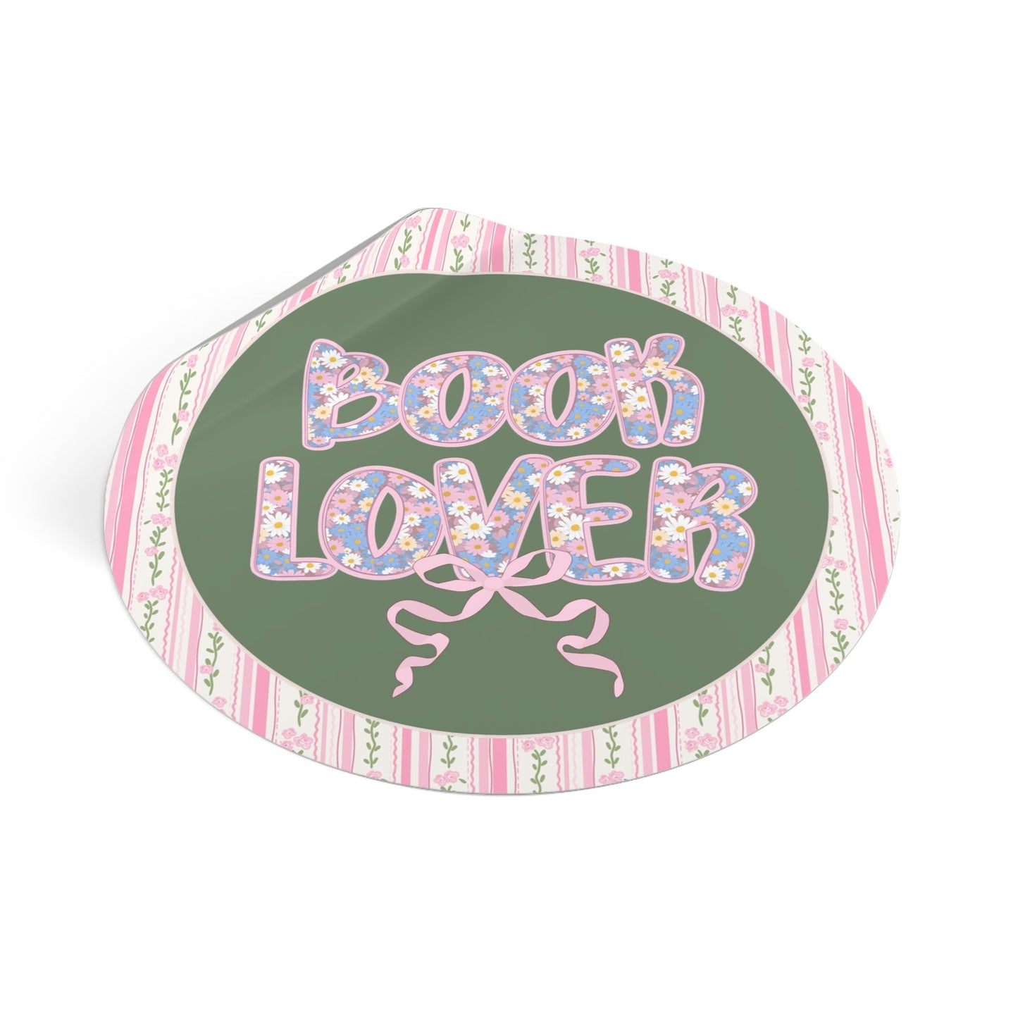 Floral Book Lover Sticker
