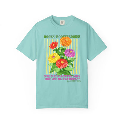 Floral Book Lover Tee Shirt for Reader