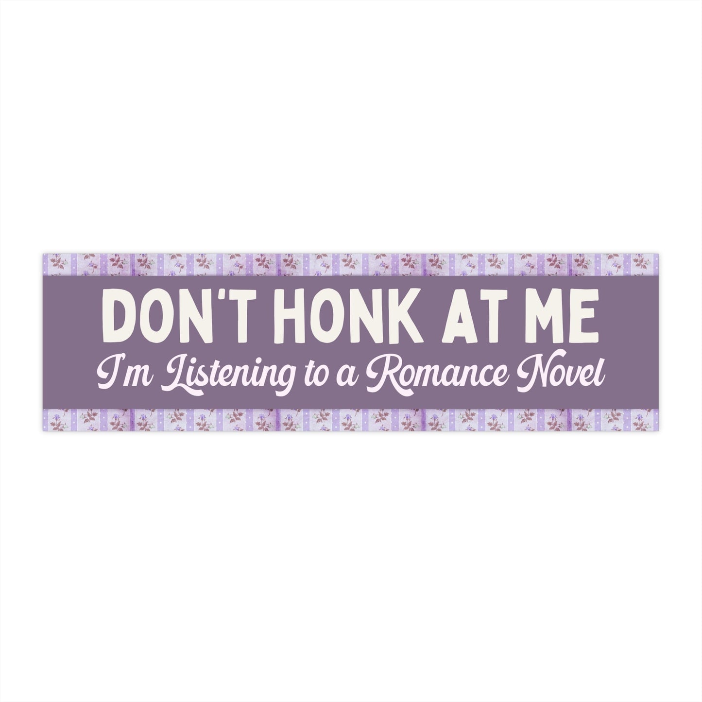 Floral Bookish Bumper Sticker