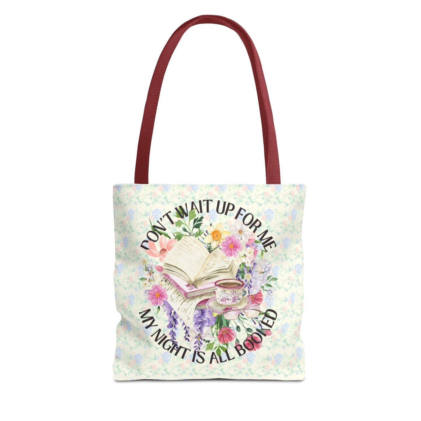Floral Bookish Tote: My Night Is All Booked