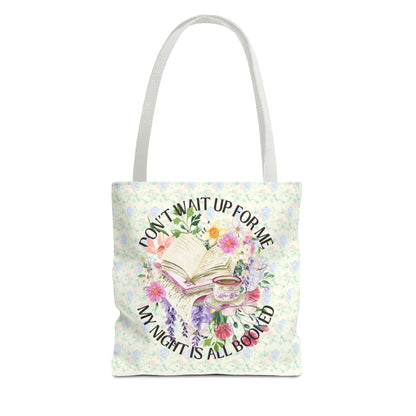 Floral Bookish Tote: My Night Is All Booked