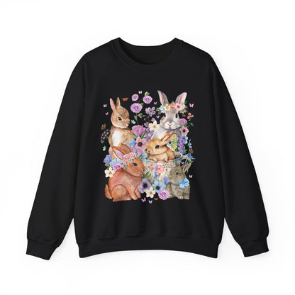 Floral Bunny Sweatshirt