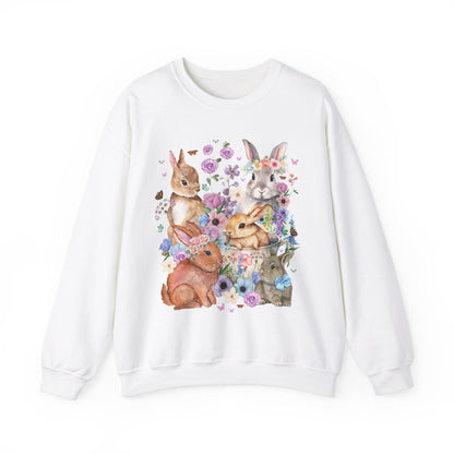 Floral Bunny Sweatshirt