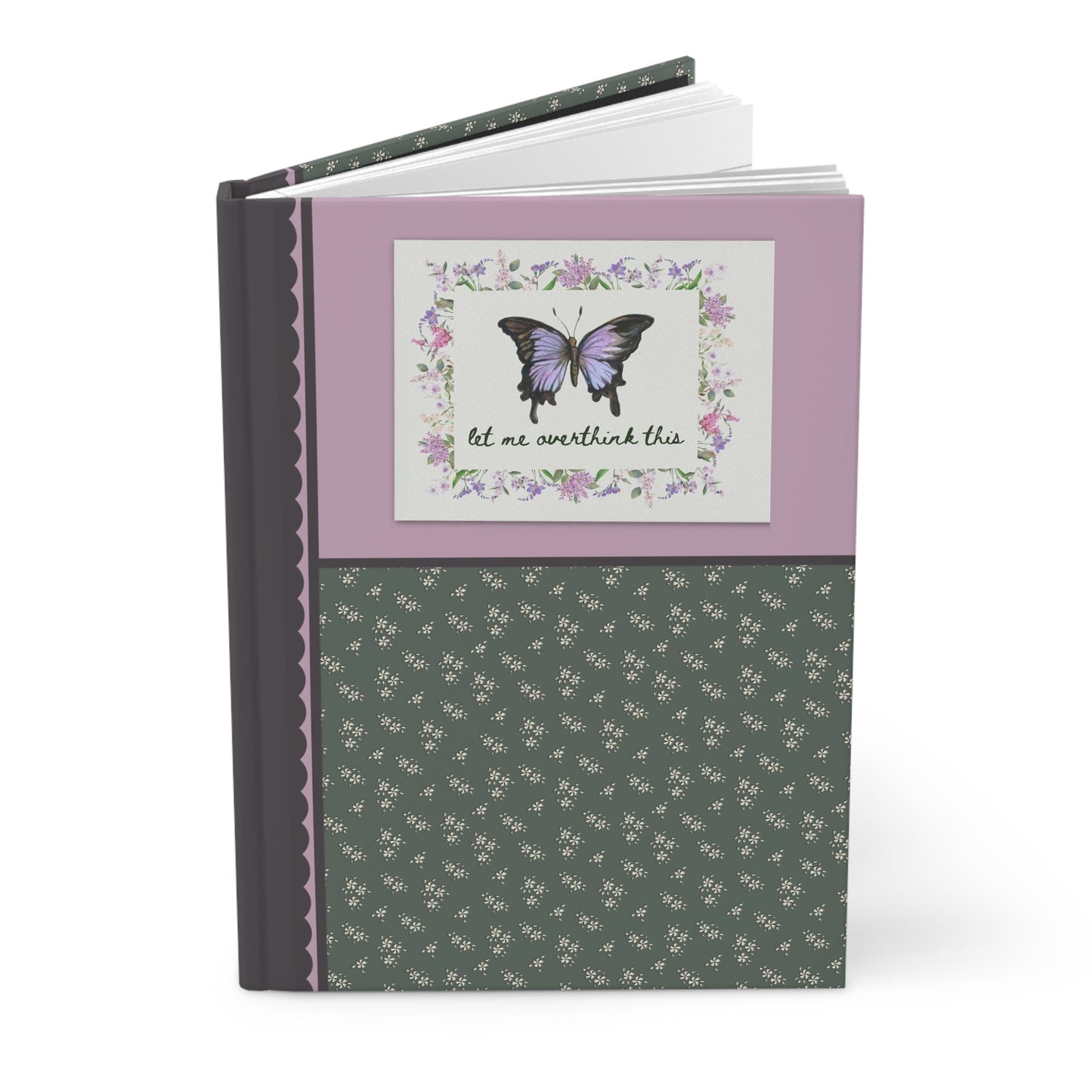Floral Butterfly Journal: Let Me Overthink This