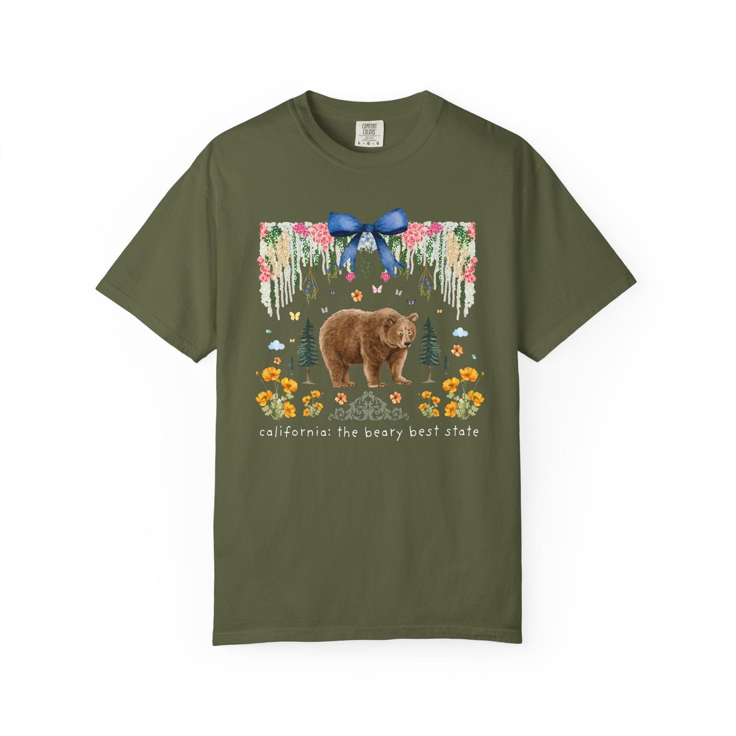 Floral California Animal Lover Tee