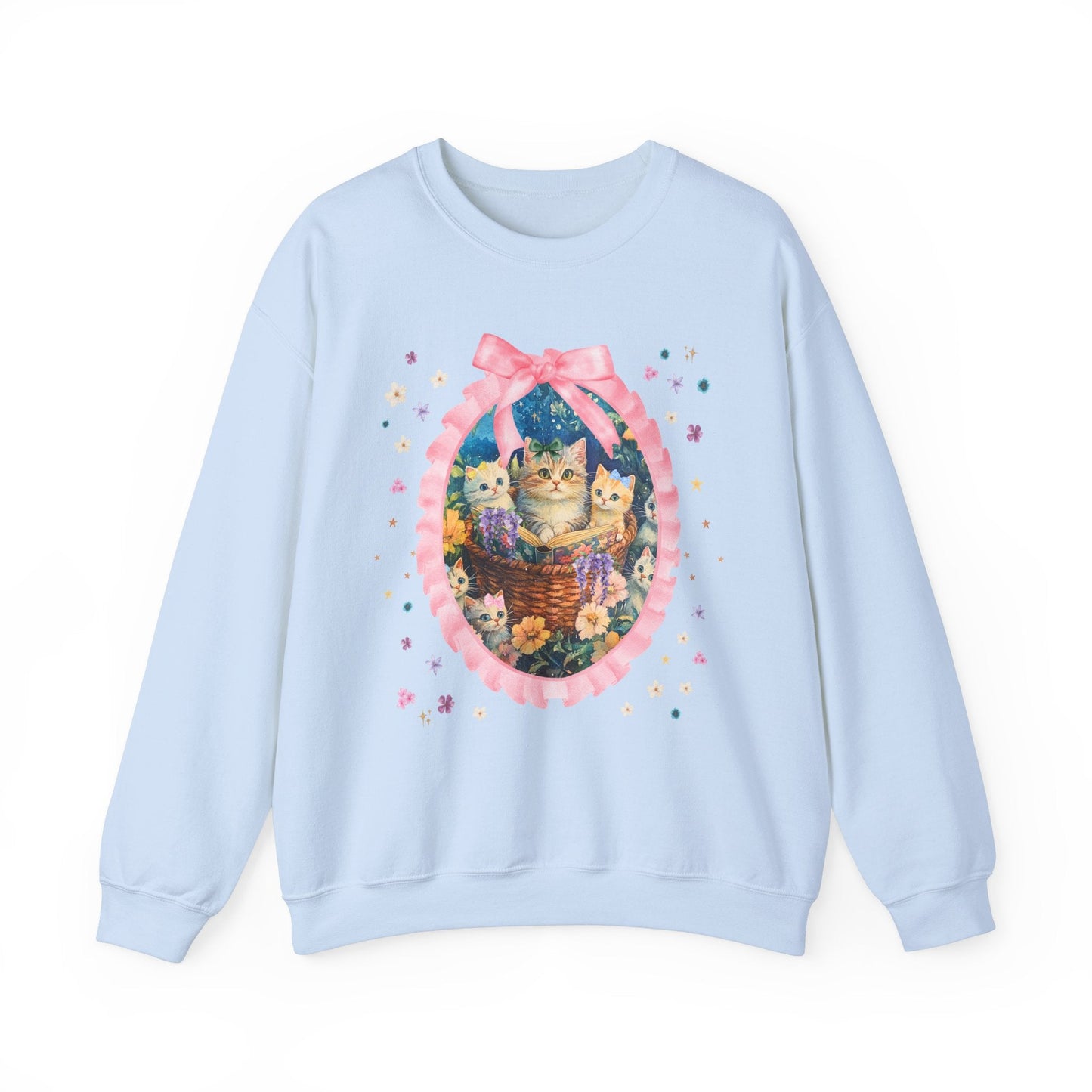 Floral Cat Mom Sweatshirt