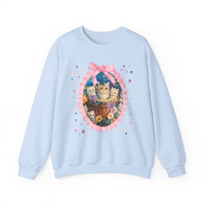 Floral Cat Mom Sweatshirt