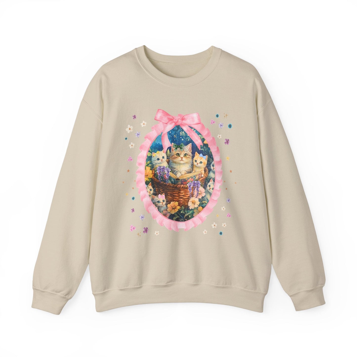 Floral Cat Mom Sweatshirt