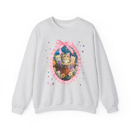 Floral Cat Mom Sweatshirt