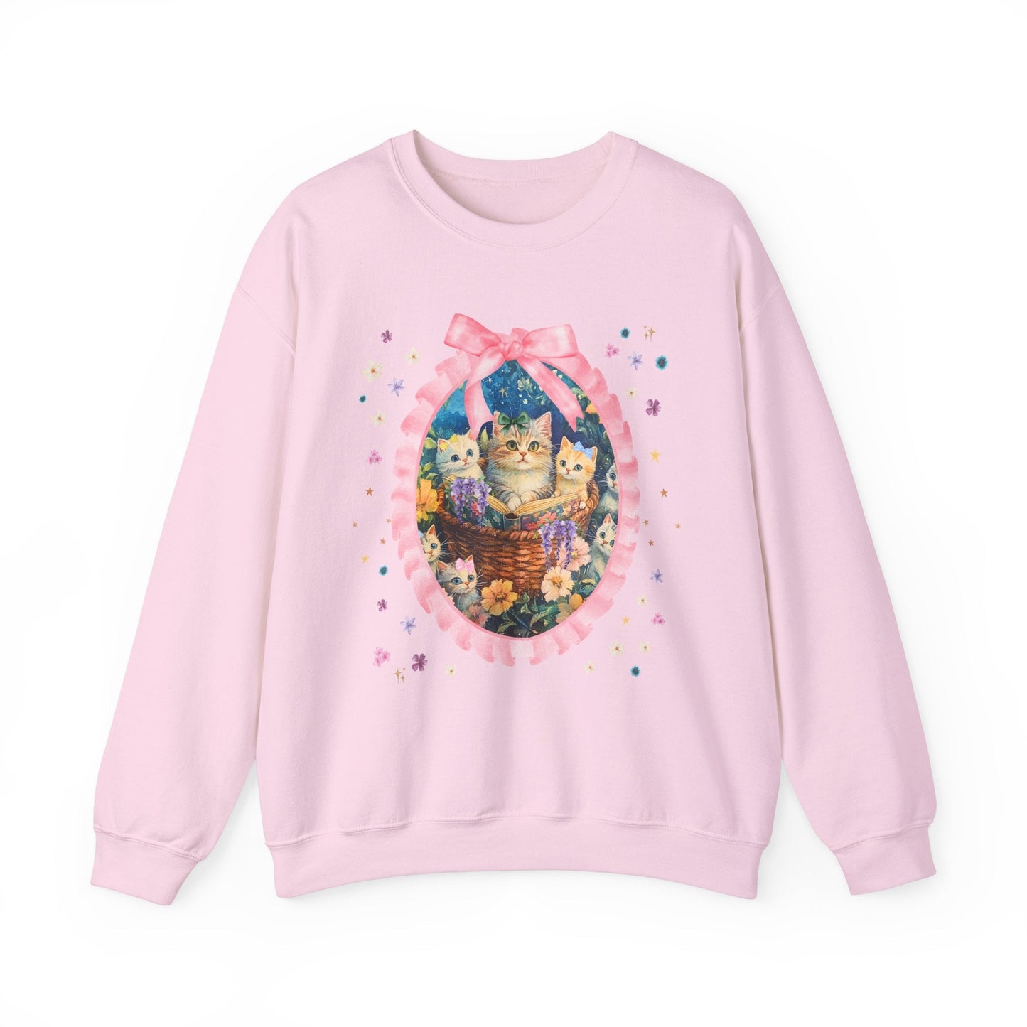 Floral Cat Mom Sweatshirt