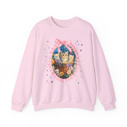 Floral Cat Mom Sweatshirt