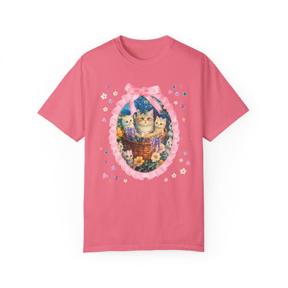 Floral Cat Mom Tee Shirt
