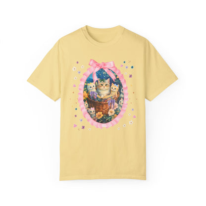 Floral Cat Mom Tee Shirt