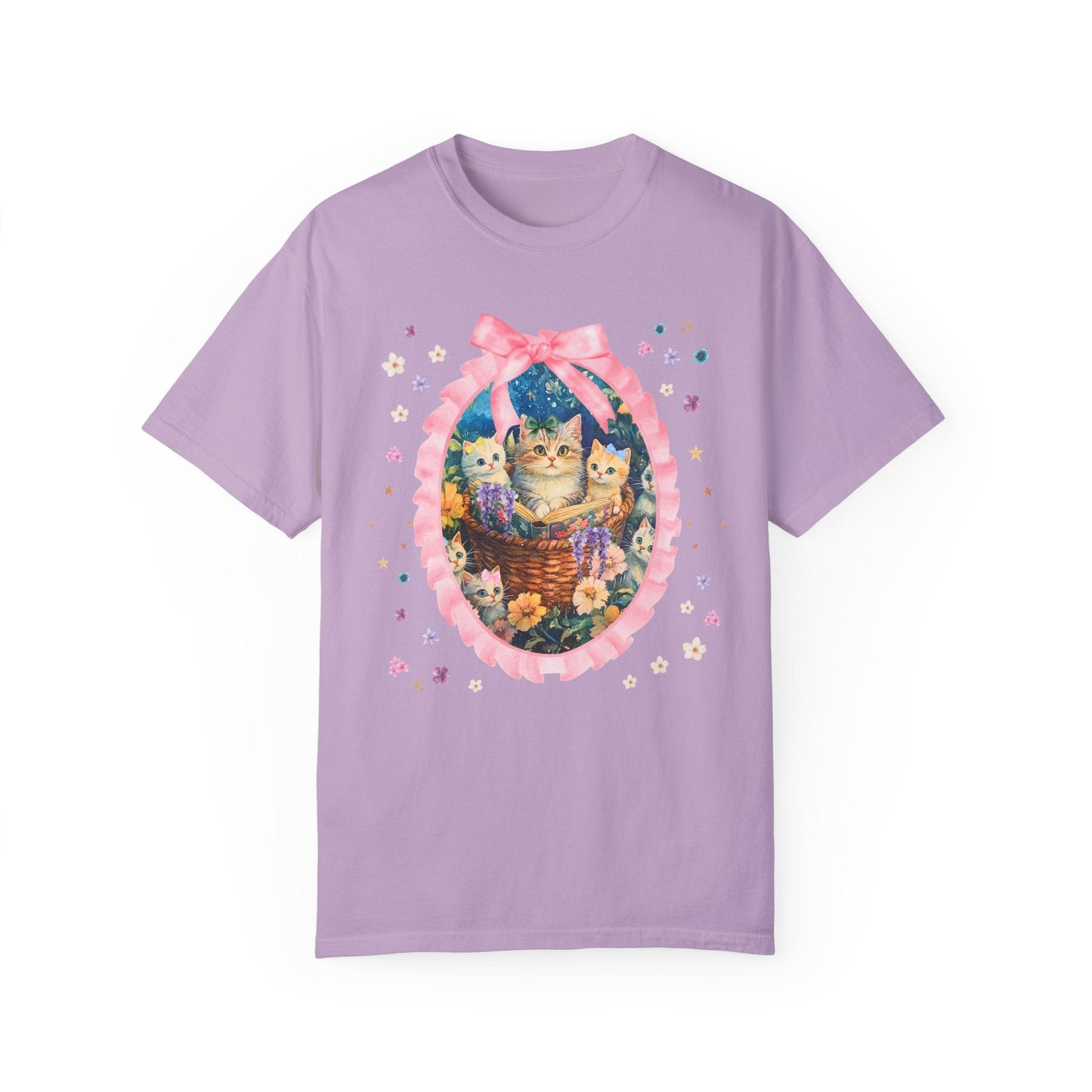 Floral Cat Mom Tee Shirt