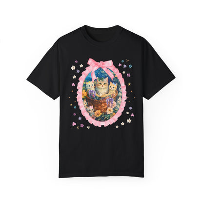 Floral Cat Mom Tee Shirt