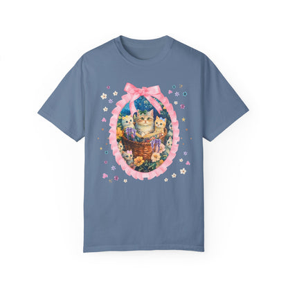 Floral Cat Mom Tee Shirt