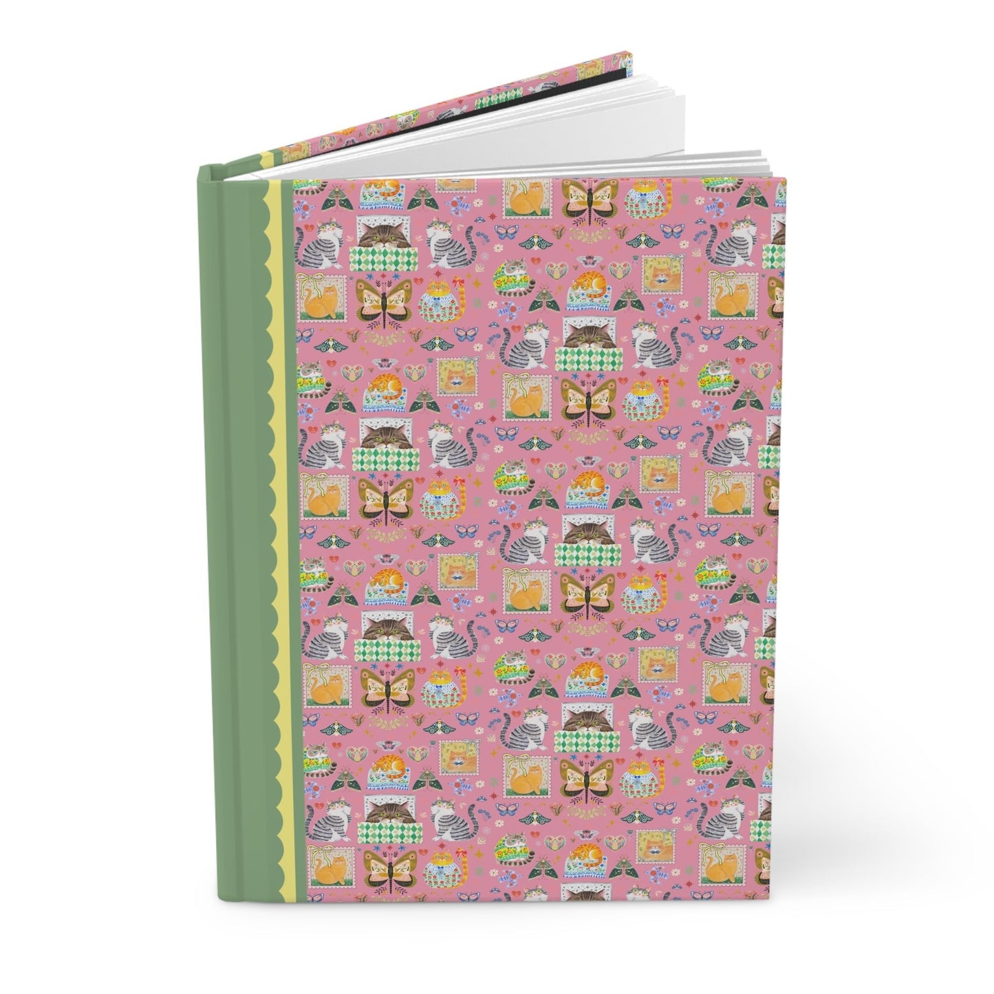 Floral Cat Notebook