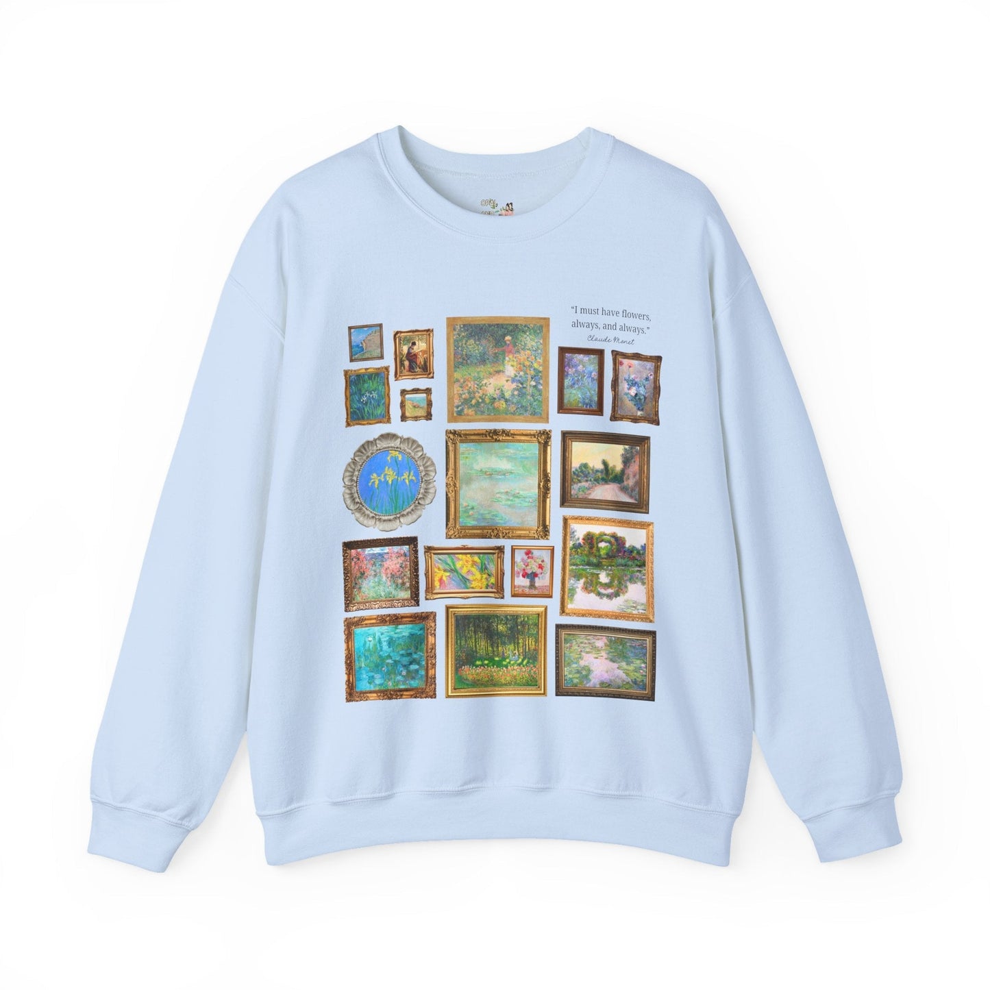 Floral Claude Monet Sweatshirt