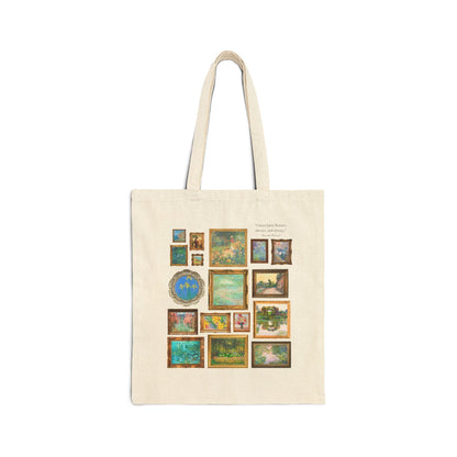 Floral Claude Monet Tote Bag for Art Historian