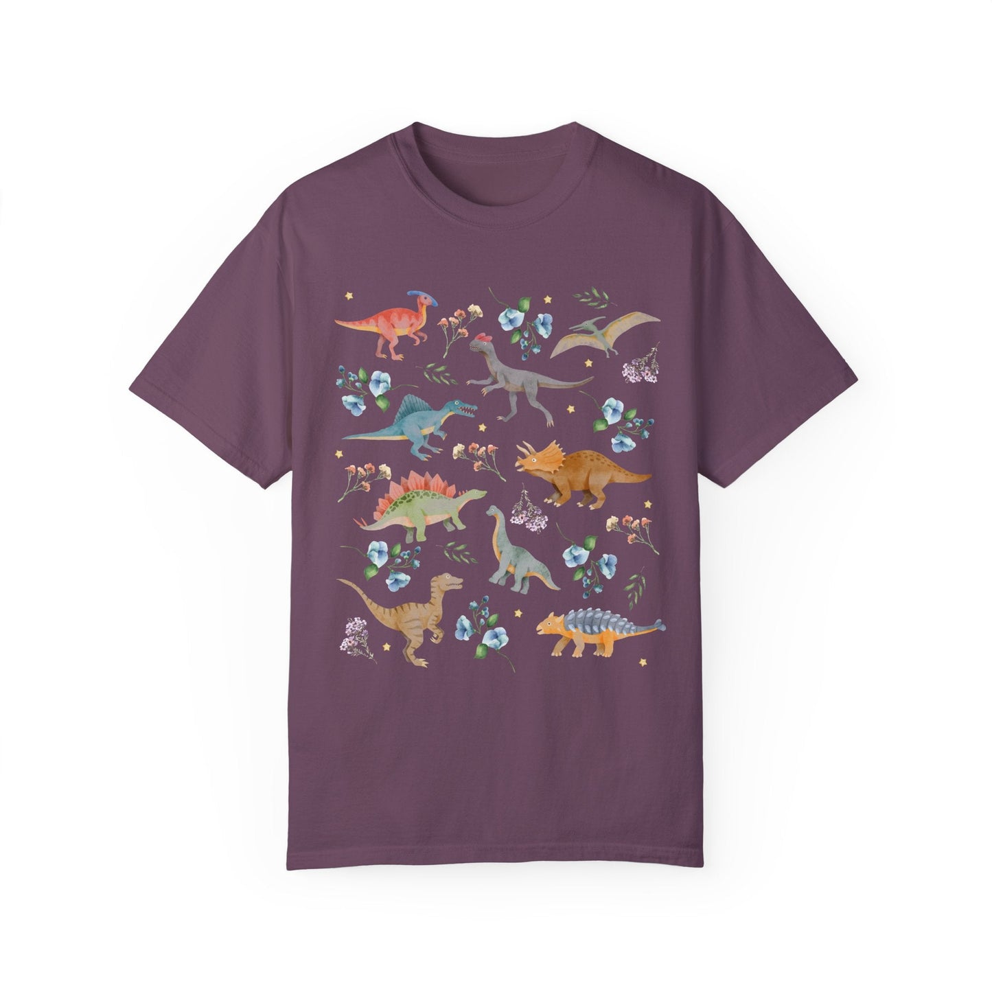 Floral Dinosaur Shirt in Comfort Colors®