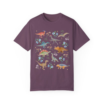 Floral Dinosaur Shirt in Comfort Colors®