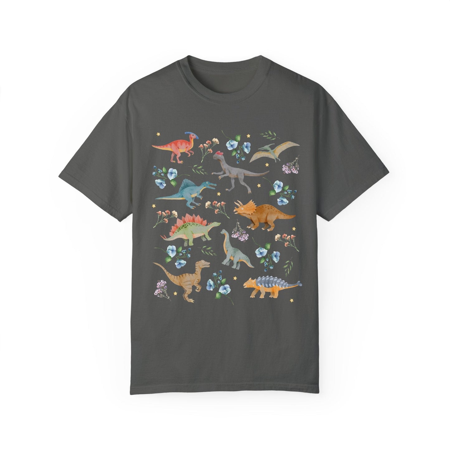 Floral Dinosaur Shirt in Comfort Colors®