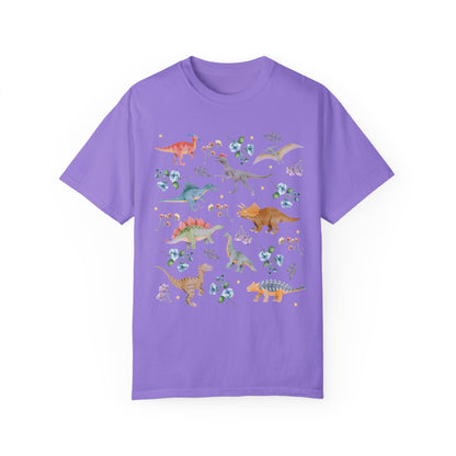 Floral Dinosaur Shirt in Comfort Colors®