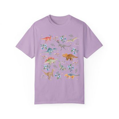 Floral Dinosaur Shirt in Comfort Colors®