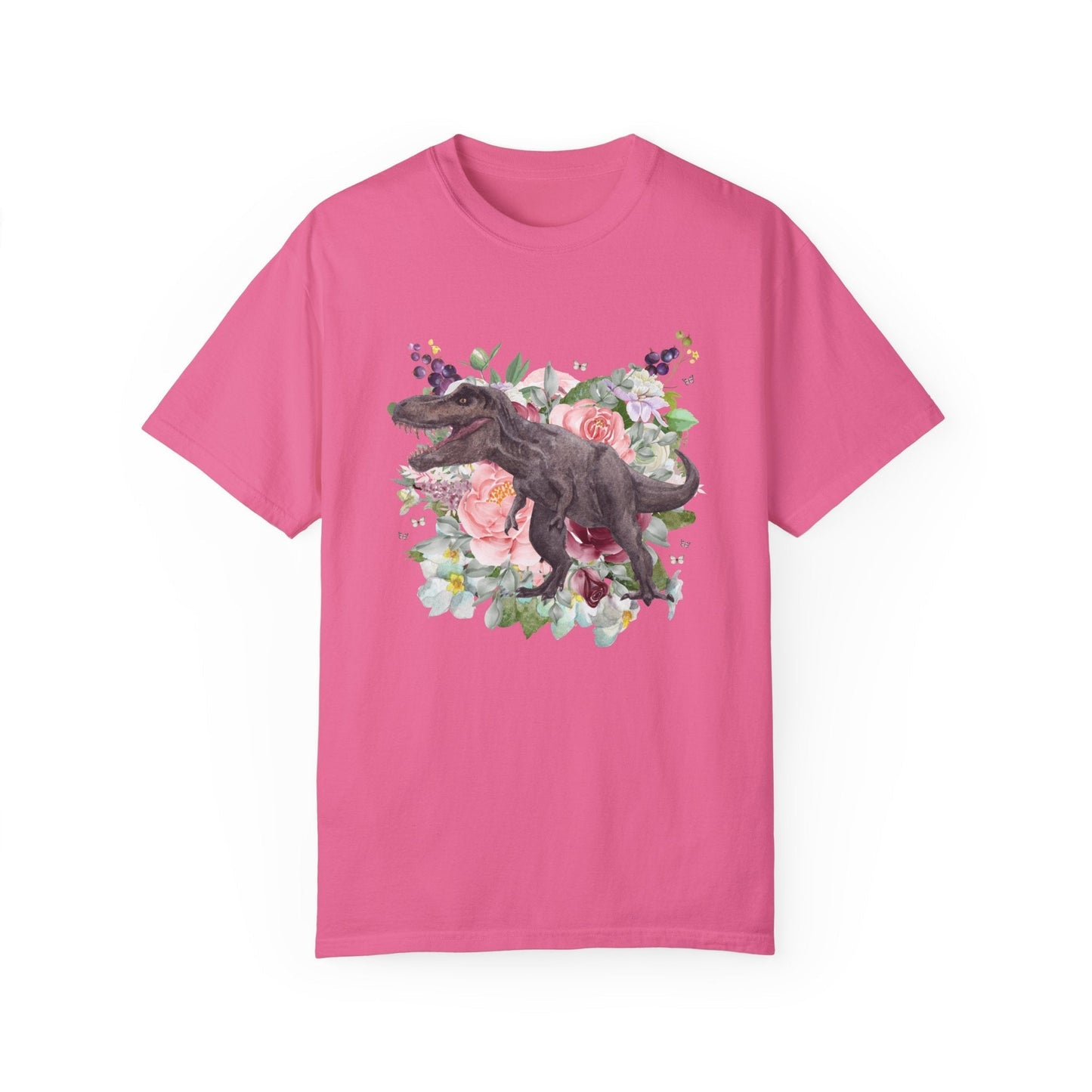Floral Dinosaur Tee Shirt