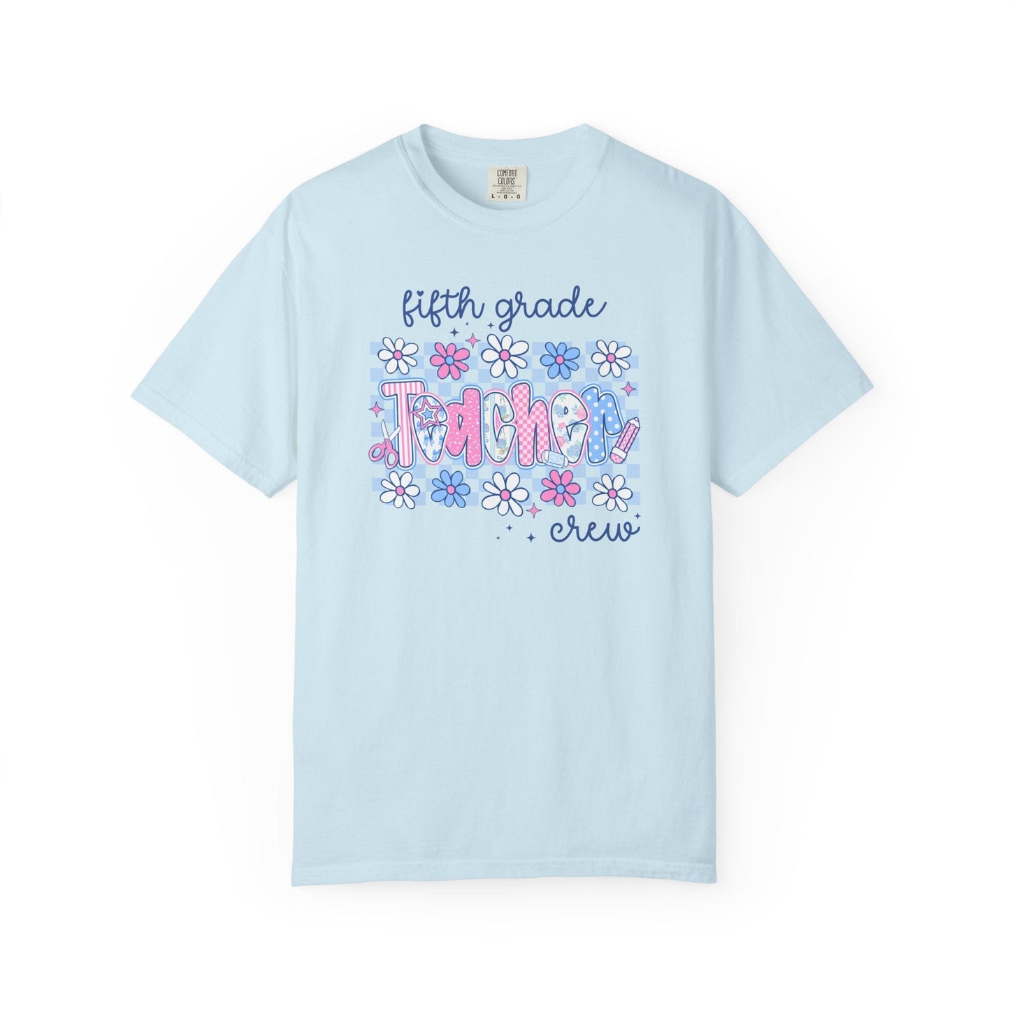 Floral Fifth Grade Crew Tee