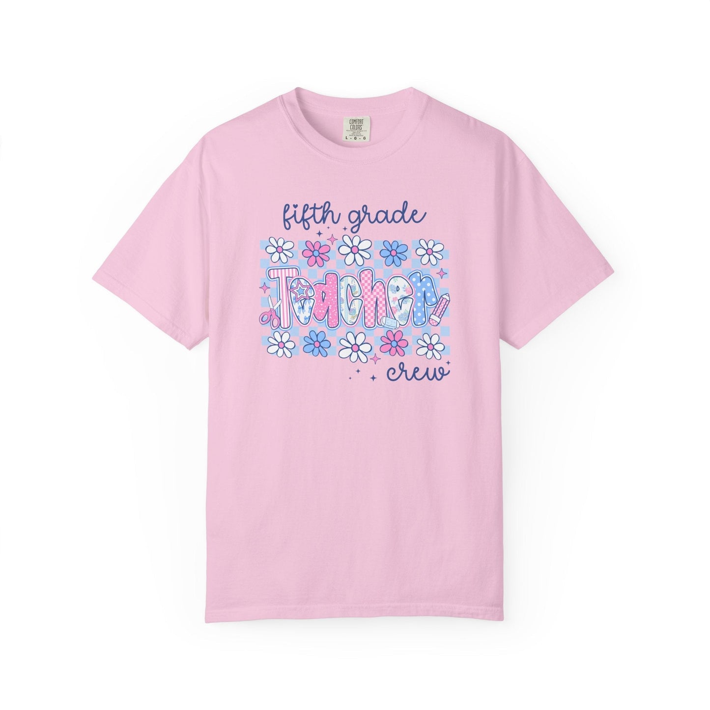 Floral Fifth Grade Crew Tee