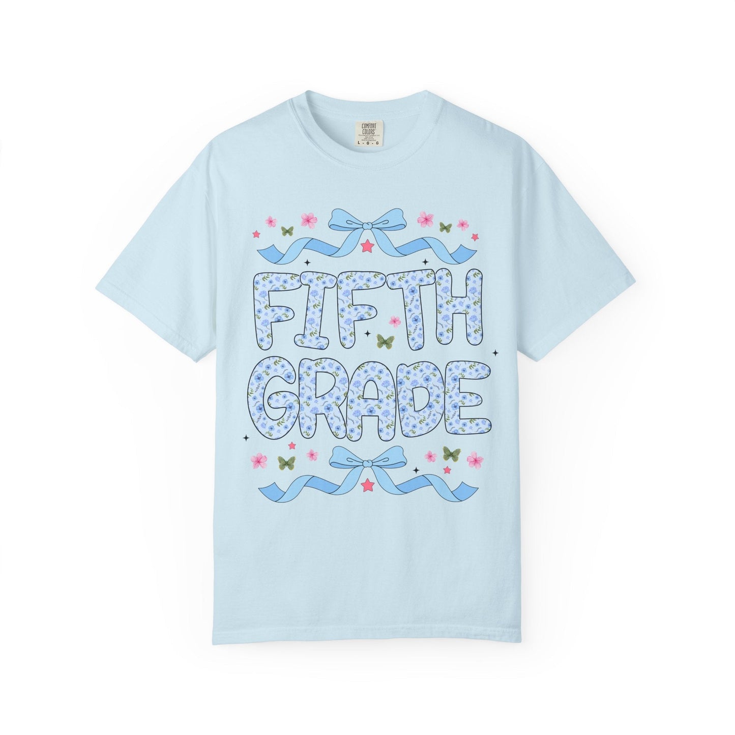 Floral Fifth Grade Teacher Tee