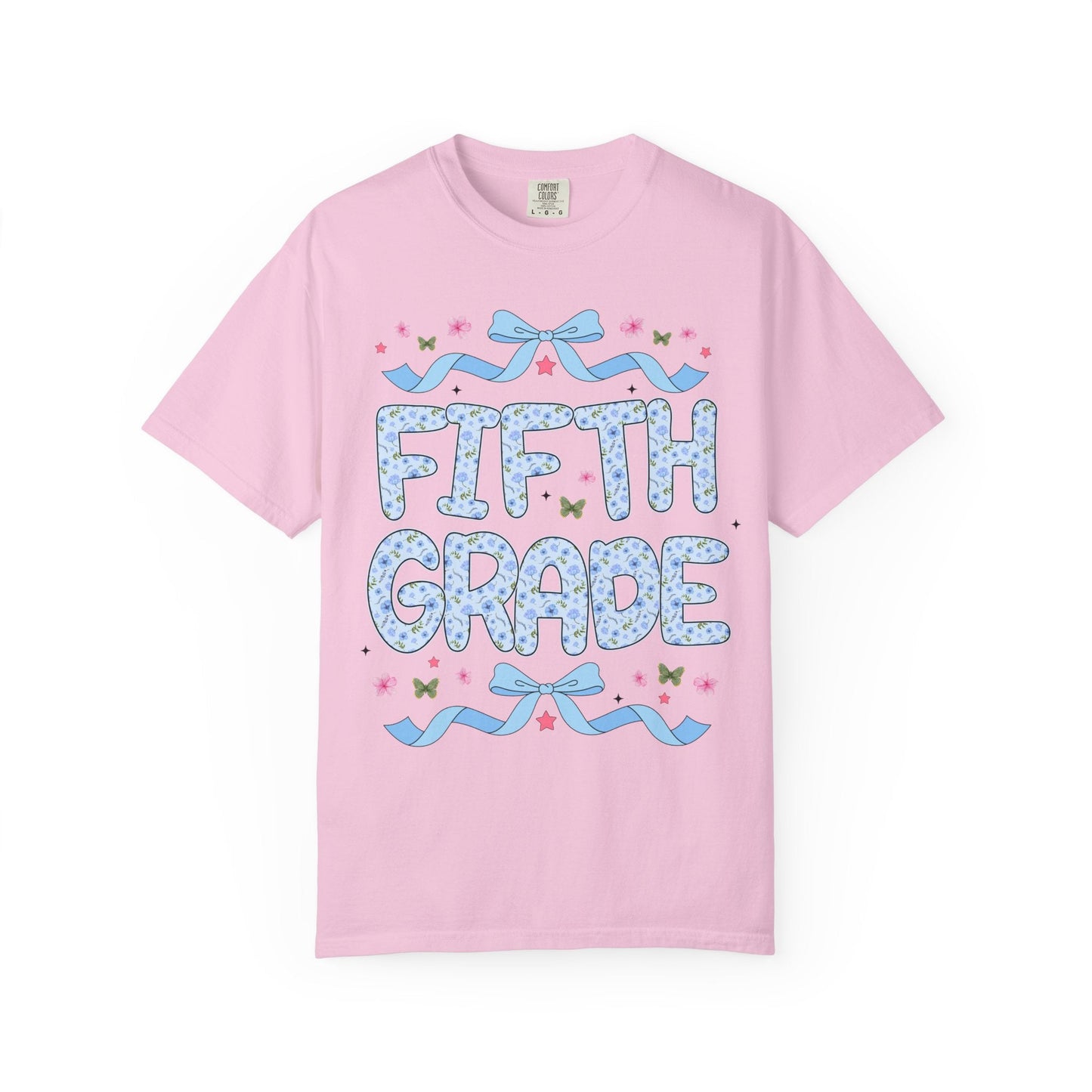 Floral Fifth Grade Teacher Tee