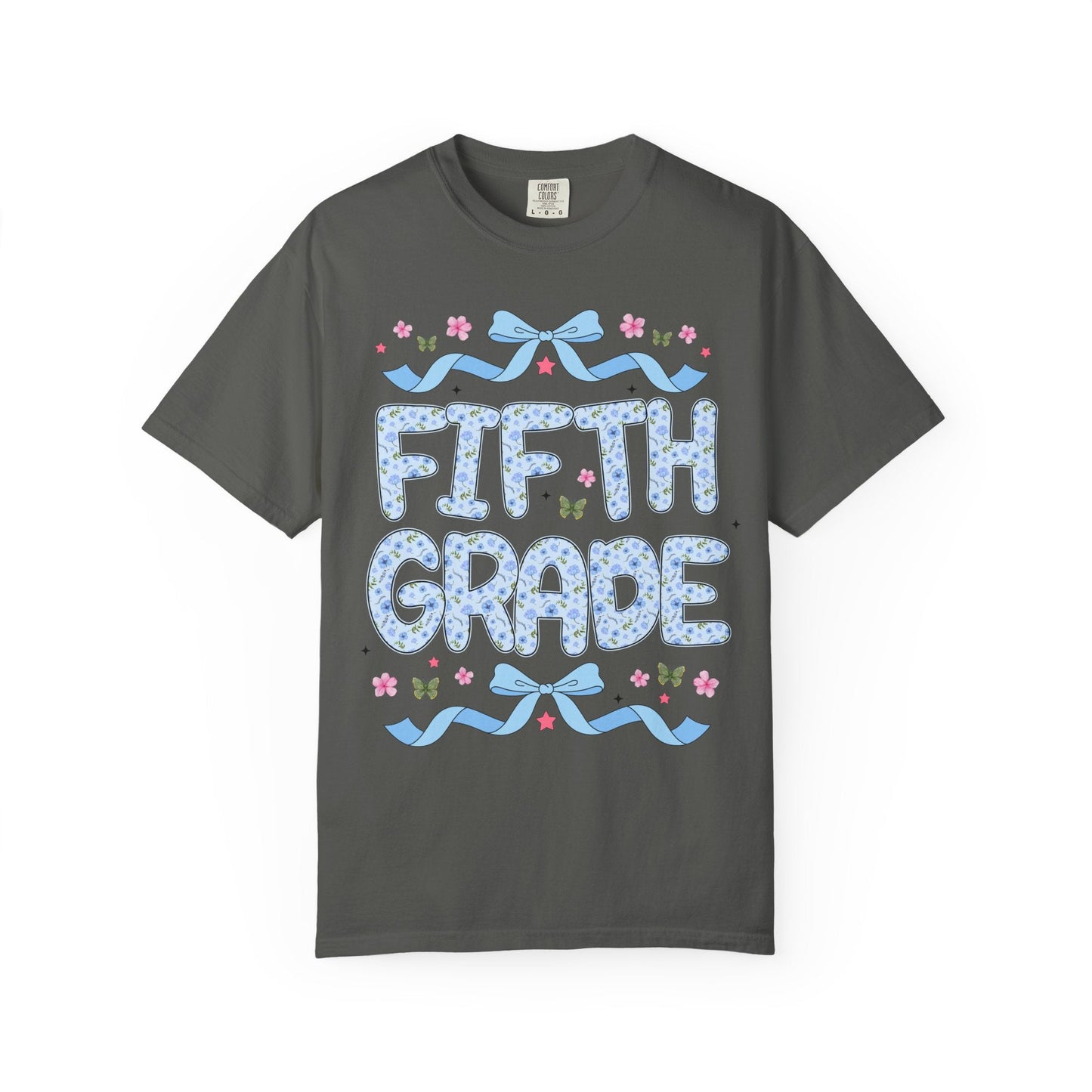 Floral Fifth Grade Teacher Tee