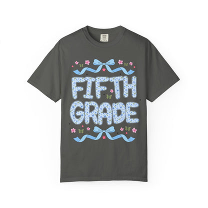 Floral Fifth Grade Teacher Tee