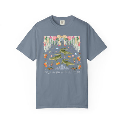 Floral Florida Alligator Tee Shirt