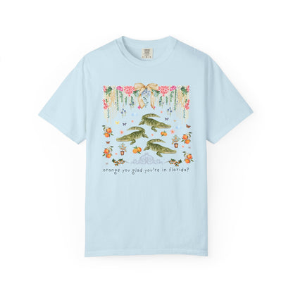 Floral Florida Alligator Tee Shirt