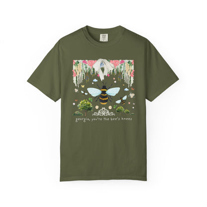 Floral Georgia Tee Shirt for Insect or Animal Lover