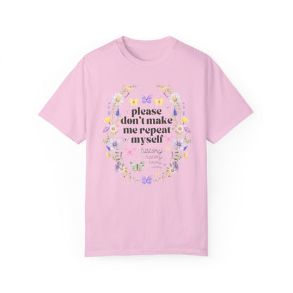 Floral History Buff Tee Shirt