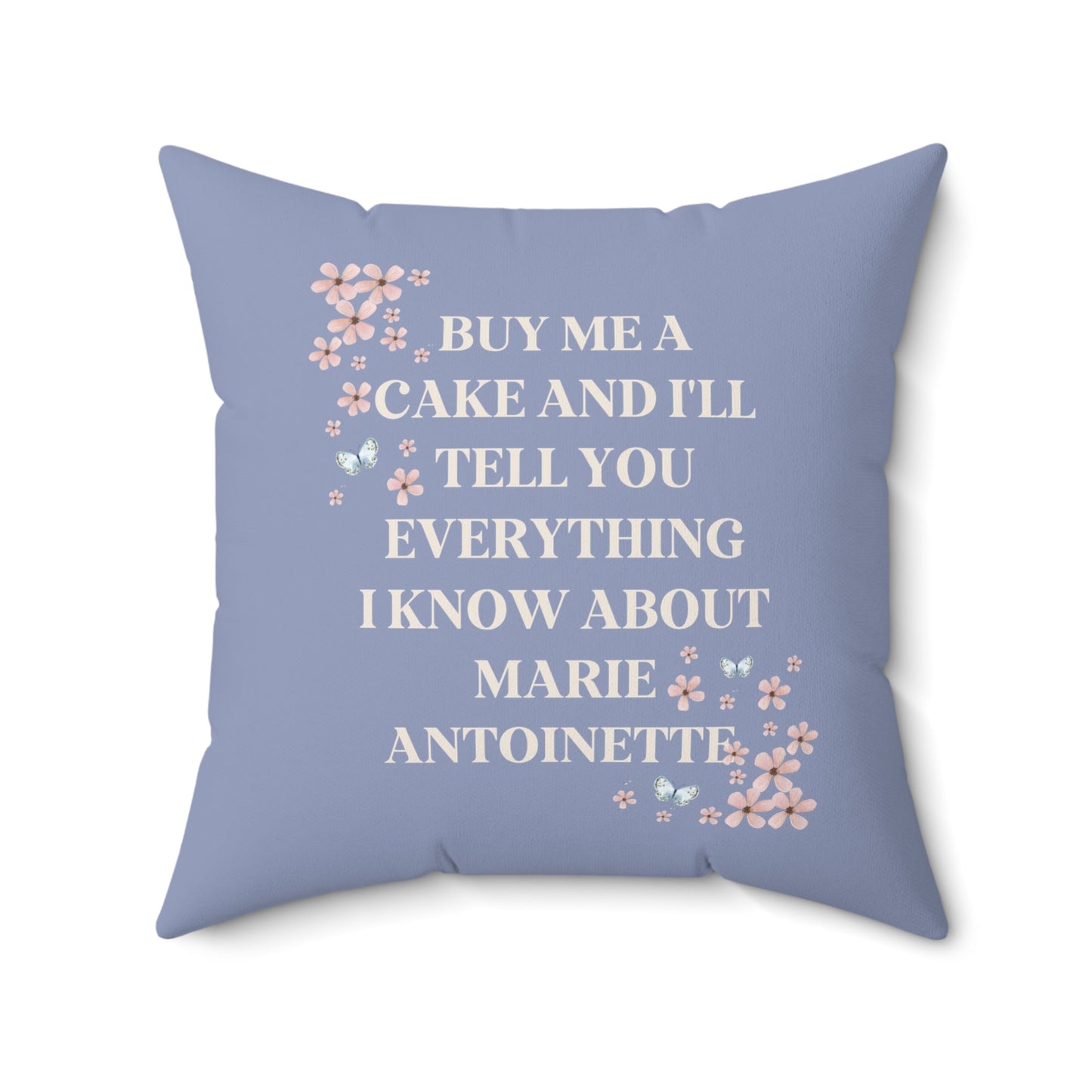 Floral History Pillow: Marie Antoinette