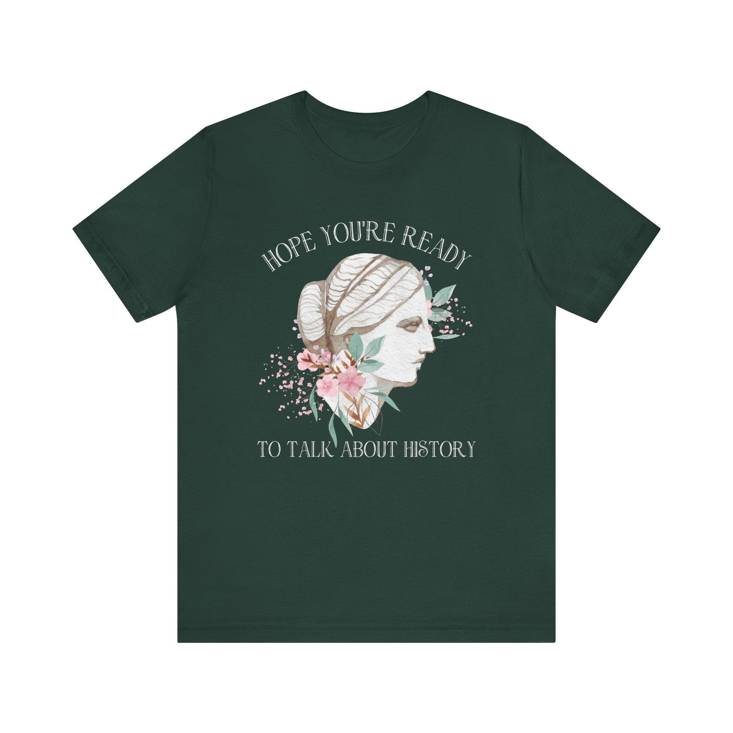 Floral History Teacher Tee Shirt