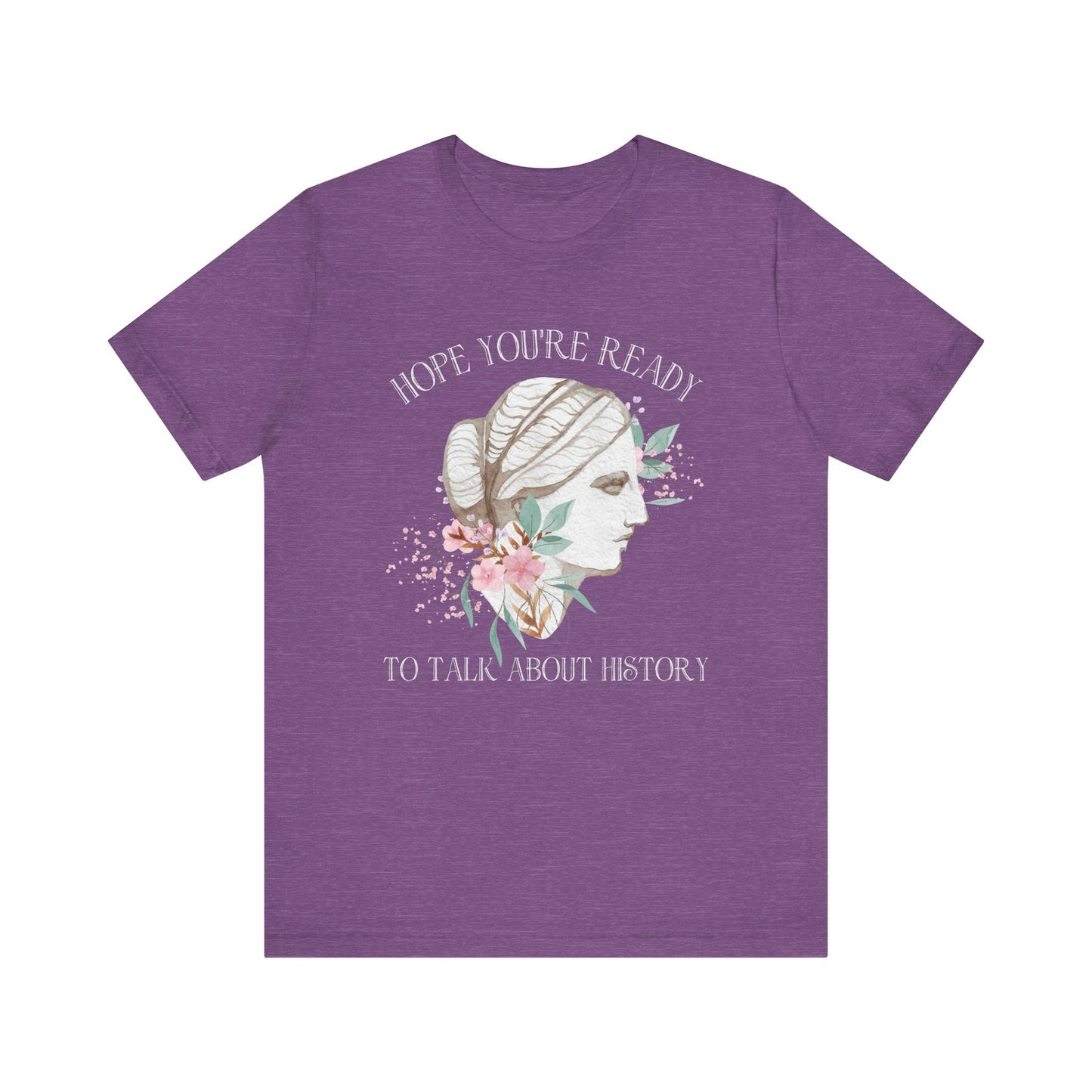 Floral History Teacher Tee Shirt