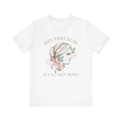 Floral History Teacher Tee Shirt