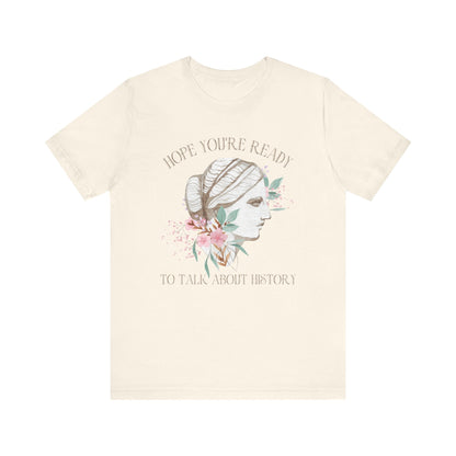 Floral History Teacher Tee Shirt