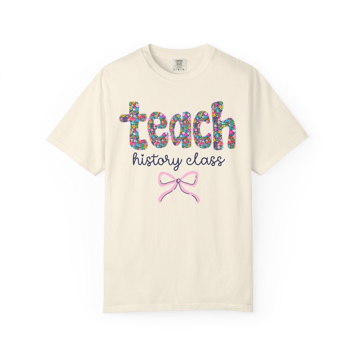Floral History Teacher Tee
