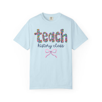 Floral History Teacher Tee