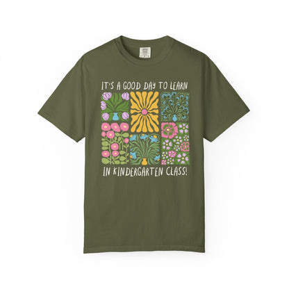 Floral Kindergarten Teacher Tee