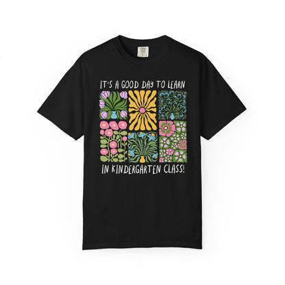Floral Kindergarten Teacher Tee