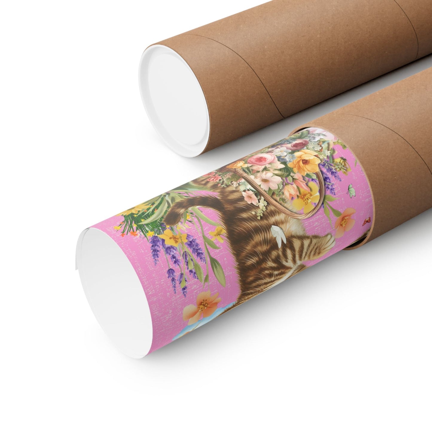 Floral Kitten Lover Poster
