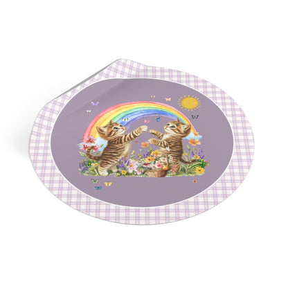 Floral Kitten Lover Sticker